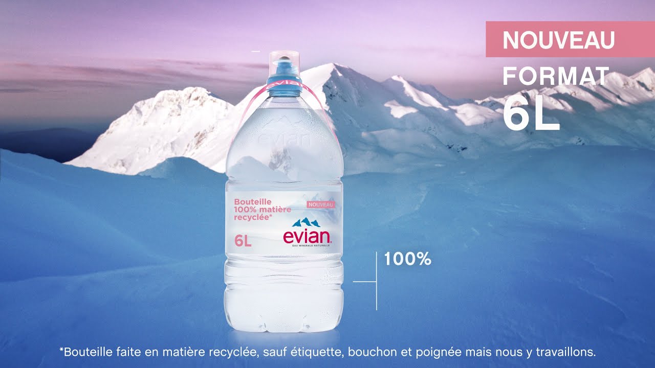 evian Drink True [Source d'authenticité] & Nouveau format 6L