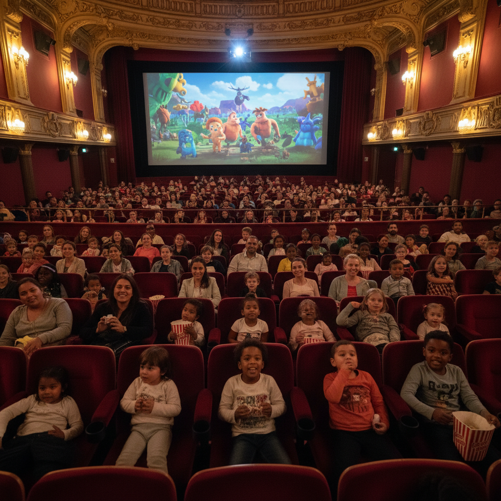 les restos du cœur offrent une première expérience magique au cinéma en famille, une occasion unique de partager des moments chaleureux et inoubliables.