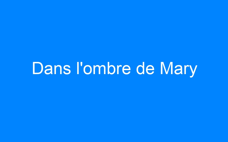 You are currently viewing Dans l'ombre de Mary
