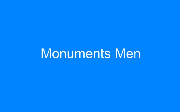 Lire la suite à propos de l’article Monuments Men
