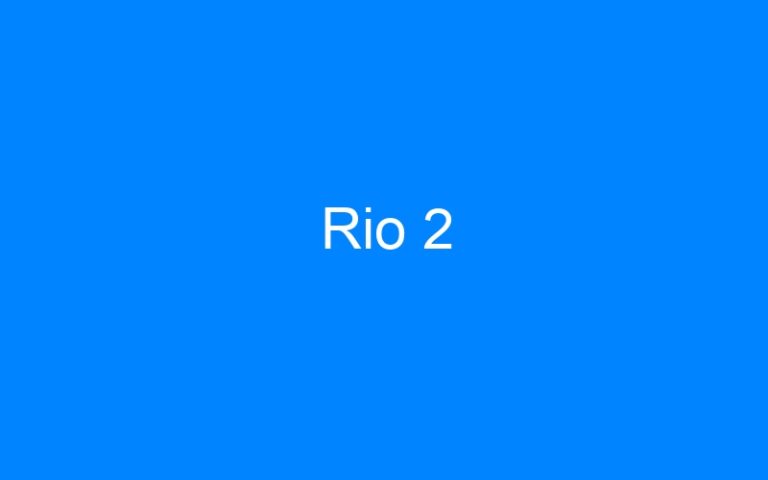 Lire la suite à propos de l’article Rio 2